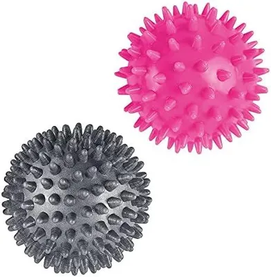 Produktbild von Igelball Massageball 2er Set,7cm verschiedenen Härtegraden noppenball,ball mit Noppen,für Rücken, Beine, Füße & Hände Muskelmassage
