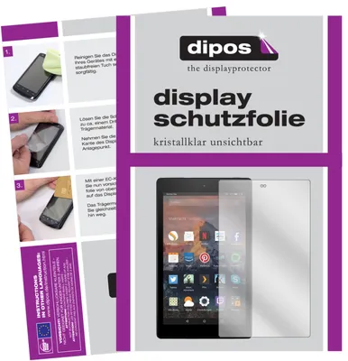 Produktbild von 2x Schutzfolie für Amazon Fire HD 8 (2018) klar Displayschutzfolie Folie Display