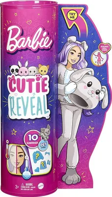 Produktbild von Mattel HHG21 - Barbie - Cutie Reveal - Puppe Serie 1, mit Hündchenkostüm