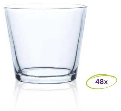 Produktbild von 48er Set Teelichthalter Dekogläser CONI H. 8cm D. 9cm konisch Glas Sandra Rich