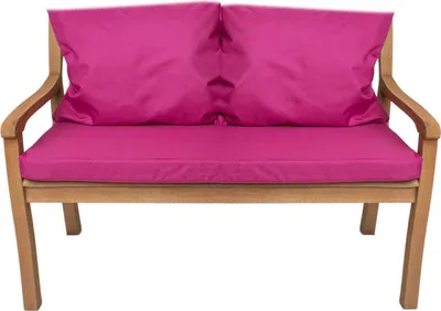 Produktbild von Bankkissen für 2 Personen Rosa| Sitzkissen 120x50x50 und Rückenkissen 2*56x50| bankkissen outdoor| Sitzkissen bank| Hollywoodschaukel kissen