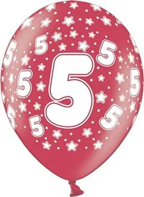 Produktbild von Luftballons mit Aufdruck zum 5. Geburtstag, 1 Stk.