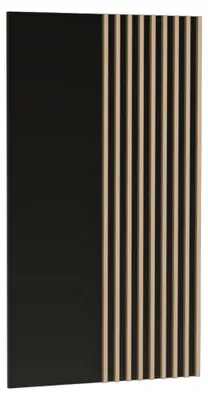 Produktbild von Wandpaneel NAKUSP - Schwarz - Lamellen - 80 x 138 x 4 cm