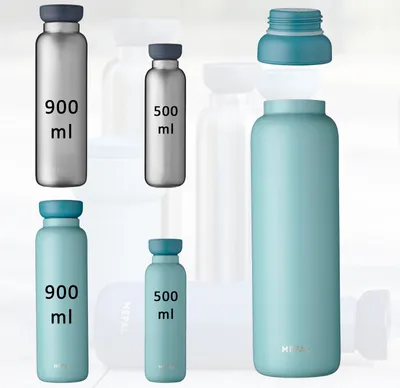 Obrázok produktu pre MEPAL 104172046800 MEPAL Isolierflasche Ellipse silber 0,9 l