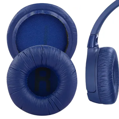 Produktbild von Ersatz Ohrpolster für Kopfhörer JBL T500BT T450BT TUNE600BTNC JR300 Blau Paar