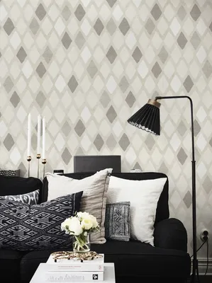 Produktbild von Coloray Fototapete 250x250 cm Vlies-Fototapete - Utensilien Harlekin Geometrisches Retro-Design
