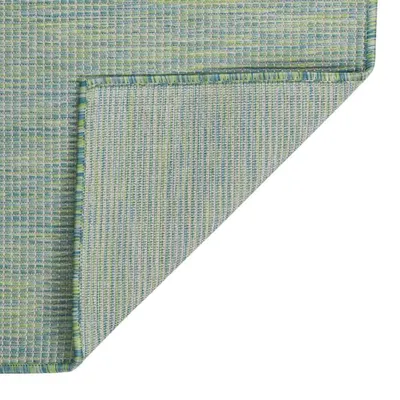 Produktbild von vidaXL Outdoor-Teppich Flachgewebe 80x250 cm Türkis