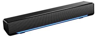 Obrázek produktu pro USB soundbar - Stereo zvuk - Bezdrátový hudební přehrávač - Černý - Bass surround - Vhodný pro desktop, laptop, TV, smartphone, tablet