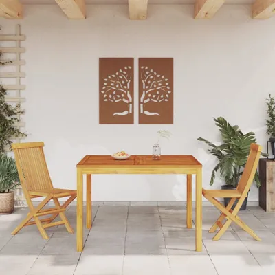 Produktbild von "im Sonderangebot"Esstisch/Outdoor Tisch - Garten-Esstisch - moderne Design - Balkontisch - 110x110x75 cm Massivholz Akazie DEMöbel 5385946
