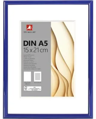 Produktbild von Portraitrahmen Kunststoff blau 15x21 cm (DIN A5)