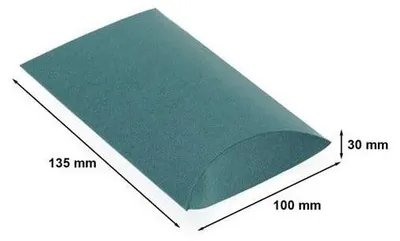Zdjęcie produktu dla Pudełko Ozdobne Prezentowe Kartonik Poduszka 135x100x30 Zielone S