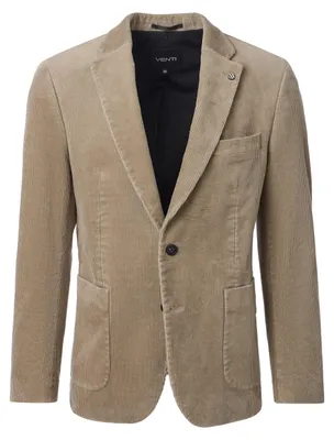 Produktbild von VENTI Herren Cord-Sakko FORMAL Revers Casual Stretch Grün 30