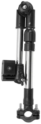 Produktbild von Fahrrad-Schirmständer aus Edelstahl, 360° verstellbar, teleskopierbar, für den Außenbereich, Rollstuhl-Schirmhalterung, schwarz