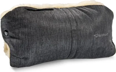 Produktbild von Fellhof Kinderwagen Handwärmer Handmuff graphit-melange