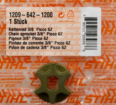 Produktbild von Stihl 12096421200 Original Kettenrad 3/8P 6Z  MSE 170C 190C  1209 642 1200