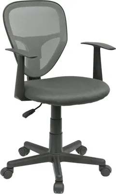 Produktbild von Kinderdrehstuhl STUDIO - Ergonomischer Schreibtischstuhl mit Armlehnen, Verstellbar, Grau - Ideal für Kinder, Atmungsaktives Mesh, Leichter Aufbau [bis 80kg]