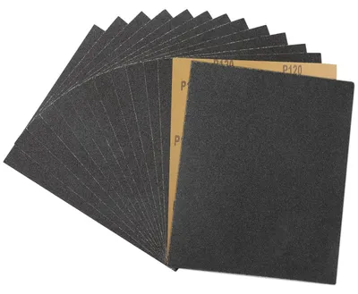 Produktbild von Schleifpapier 120 Körnung 230x280mm Nass/Trocken 15 Stück für Metall, Holz, Auto