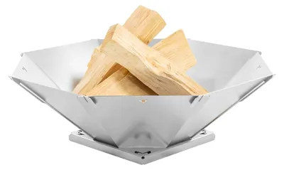 Obrázok produktu pre Ohnisko, osemhranné – nerezová oceľ – 50 x 46 x 16 cm – objem 13 litrov
