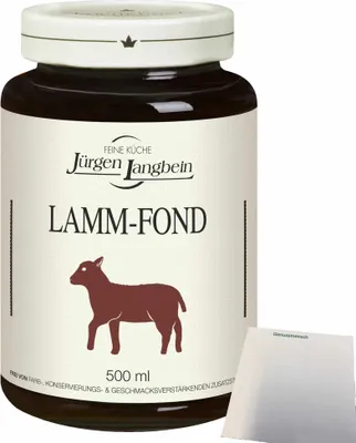 Produktbild von Jürgen Langbein Lamm Fond (500ml Glas) + usy Block