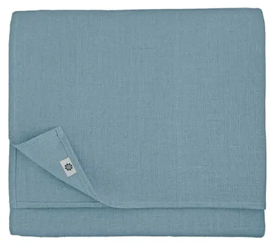 Leinen-Tischdecke 147x250 cm, Blau, rechteckig, für Esstisch
