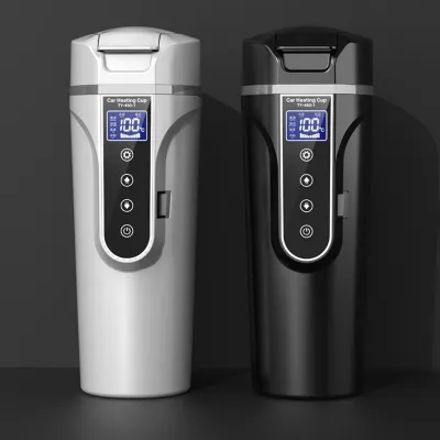 Obrázek produktu pro Ohřívač vody do auta přenosný velkokapacitní izolovaný elektrický hrnek pro nákladní automobily 12 V 24 V