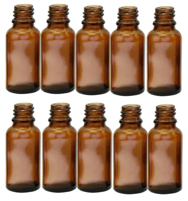 Produktbild von 20ml Apothekerflaschen mit Tropfer, Schrauber, Pipetten, Vereinzler, 10 Stk., Ohne