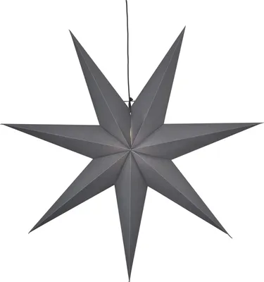 Produktbild von Star Trading Paper Star Ozen, Leichte Dekorationsfigur, Grau, IP20, 1 Glühbirne(n), E14, 25 W