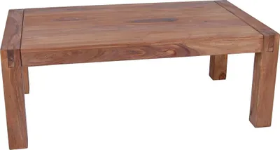 Produktbild von MiaMöbel Couchtisch Bagra 110x55 cm Modern Massivholz Teak Braun
