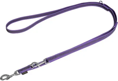 Produktbild von Mystique® Gummierte Umhängeleine Leine 20mm Standard Karabiner lila 3m