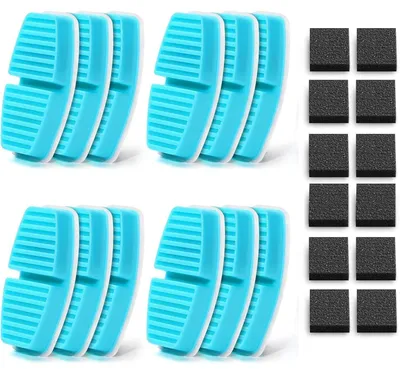 Productafbeelding van Vervangingsfilters voor kattenfontein: 12 koolstoffilters + 12 schuimfilters voor drinkfonteinen