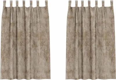 Obrázok produktu pre vidaXL Zamatové závesy so záclonami 2 ks Champagne 175 x 140 cm Zamat