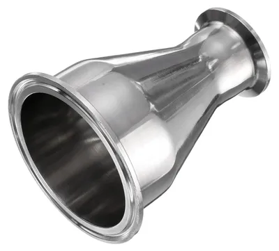 Sanitär-Reduzierstück 3" x 1-1/2", 304 Edelstahl, Tri-Clamp 91 x 50,5 mm