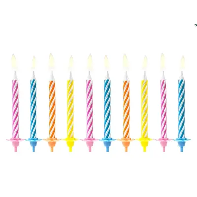 Obrázok produktu pre Narodeninové sviečky mix, 6 cm Party Deco