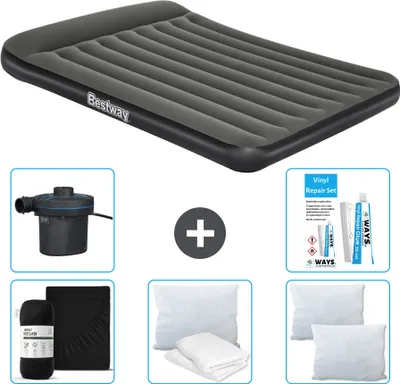 Obrázok produktu pre Bestway nafukovací matrac - pre 2 osoby - 152 x 203 x 30 cm - zelený - vrátane príslušenstva