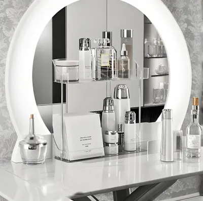 Produktbild von Solidchoice – Kosmetik-Organizer mit 2 Ebenen und großer Kapazität für Make-up und Hautpflegeprodukte
