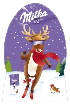 Zdjęcie produktu dla Milka, świąteczny prezent z humorem, mieszanka czekolad, 115g