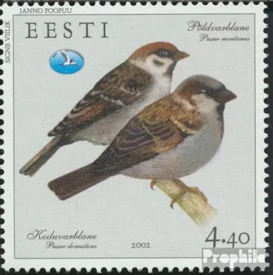 Produktbild von Briefmarken Estland 2002 Mi 430 (kompl.Ausg.) postfrisch Vögel