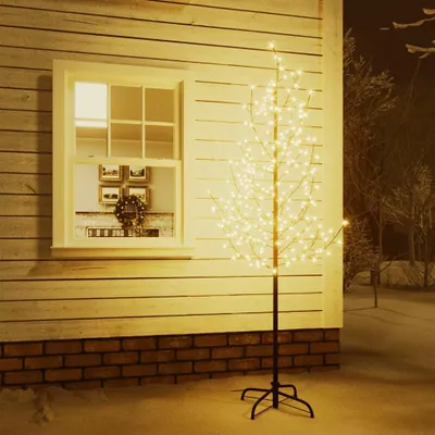 Zdjęcie produktu dla Vidaxl Drzewko Kwiat Wiśni 220 LED ciepłe Weiß 220 cm