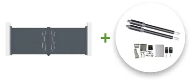 Produktbild von Flügeltor elektrisch 4m LIFE H.140cm + Drehtorantrieb RANGER B150