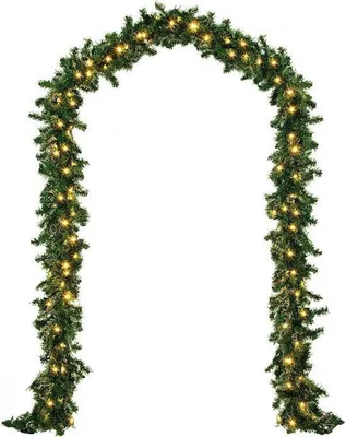 Image de Nordlandia Nordlandia Guirlande avec lumières - Minuteur - Décorations de Noël - 500CM - Guirlande de Noël - Décorations de Noël - 100 LED - Batterie