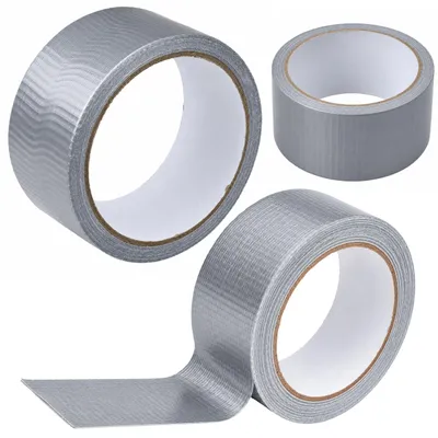 Produktbild von Graues, verstärktes Reparaturband, starkes Silber, 48 mm x 15 m