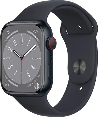 Produktbild von Apple Watch 8 45mm GPS + CELL Aluminum Midnight Sport Band Grado A++