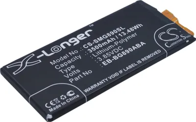 Produktbild von TECHTEK Akku Kompatibel mit [Samsung] Galaxy S6 Active, Galaxy S6 Active LTE-A, SM-G890, SM-G890A Ersetzt EB-BG890ABA