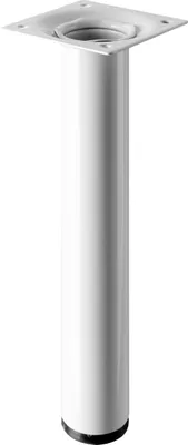 Produktbild von Hettich Tischbein 3,0 x 20 cm Stahl weiß - 1 Stück