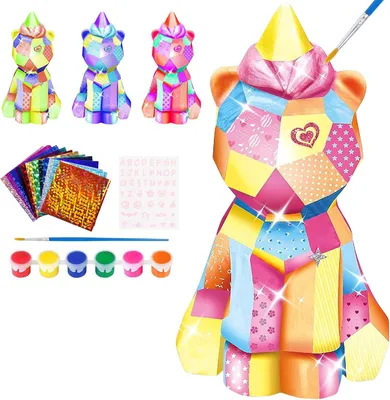 Productafbeelding van Knutselset eenhoornlamp, creatieve doe-het-zelf set voor kinderen, 6-12 jaar, knutselset voor meisjes