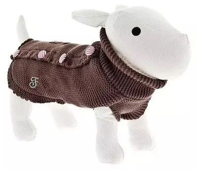 Obrázek produktu pro Svetr s kožešinkou hnědý, Velikost: 36 cm