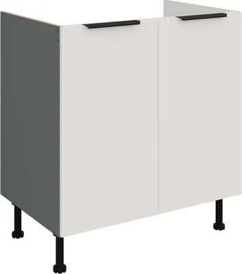 Produktbild von Spülenunterschrank LUNARA – Breite 80 cm, weiß/anthrazit