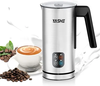Productafbeelding van YASHE melkopschuimer KD-0803A, 350 W, 240 ml, 4 programma's, zilver