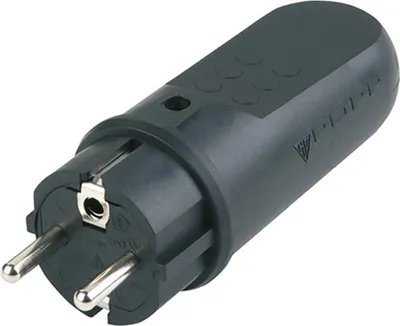 Obrázek produktu pro REV 0512090555, Typ F, Černá, Guma, IP44, 250 V, 16 A