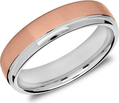 Produktbild von Herrenring von Unique aus Sterlingsilber, rosévergoldet